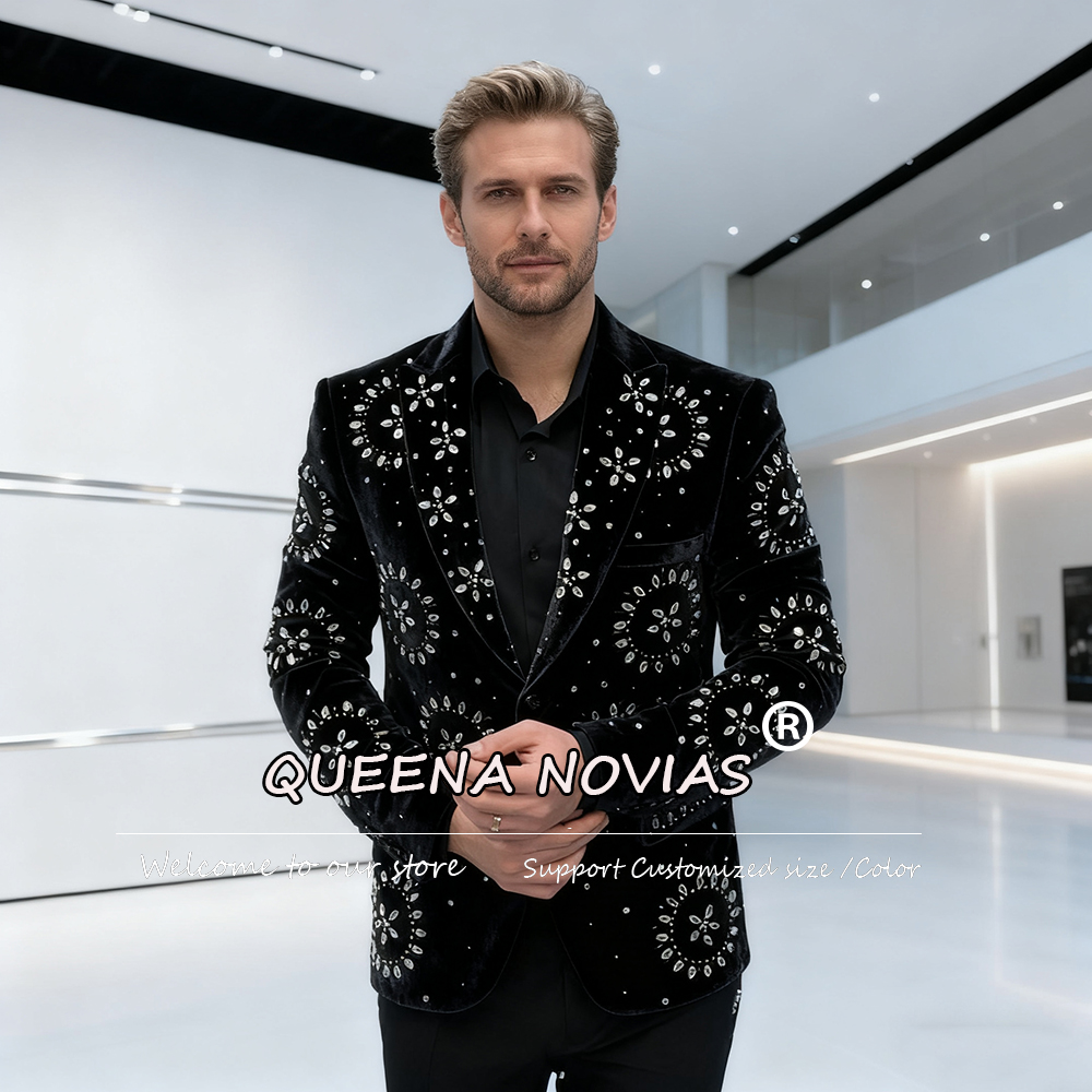 Men Formal Wear For Dinner - الفاخرة الماس الأحجار الدعاوى الرجال لحفل