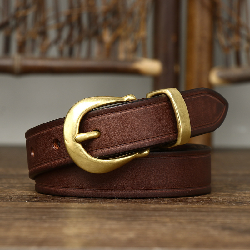 Formal Belt Leather Thin - 85-120 سنتيمتر النساء النقي جلد البقر