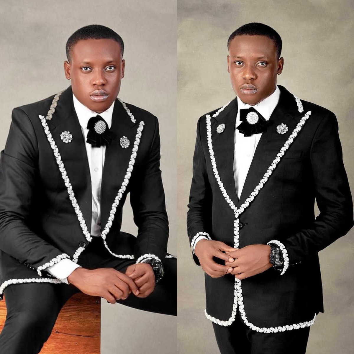 Men'S Holiday Formal Wear - كريستال الرجال السراويل الدعاوى العطلات حفلة