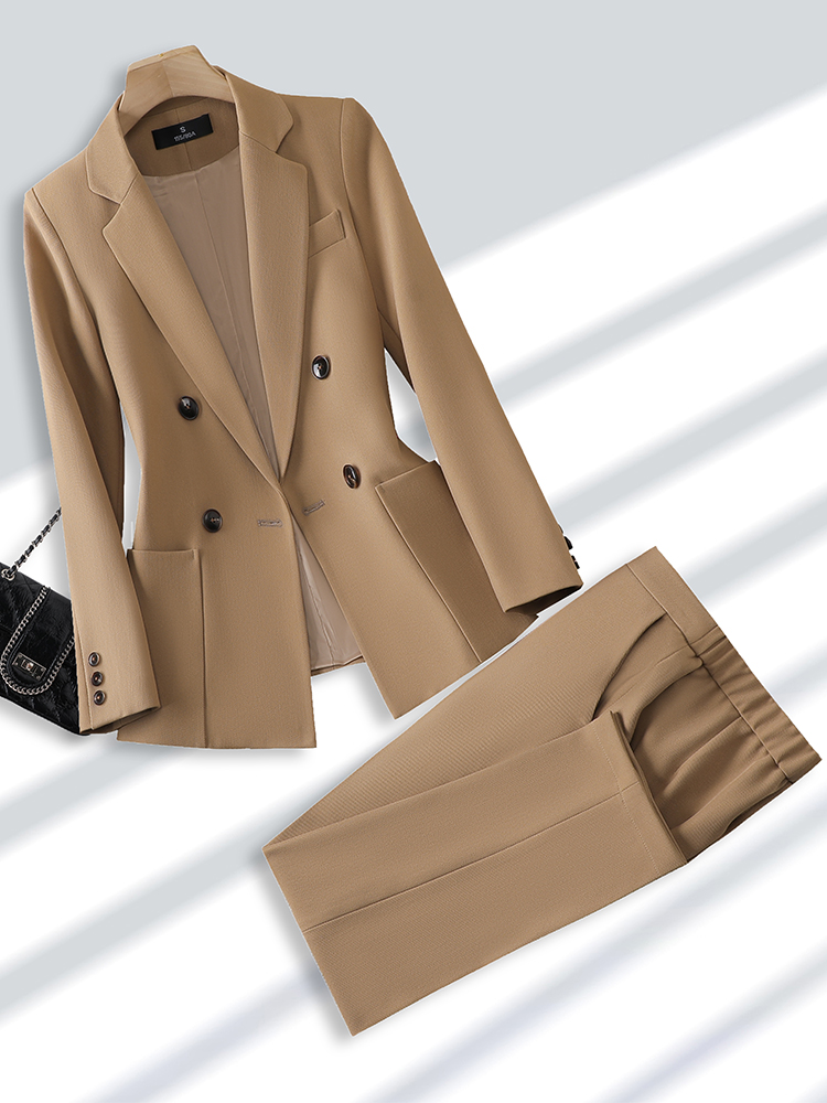 Men Formal Wear Office - بليزر وبنطال يناسب المرأة ، بدلة
