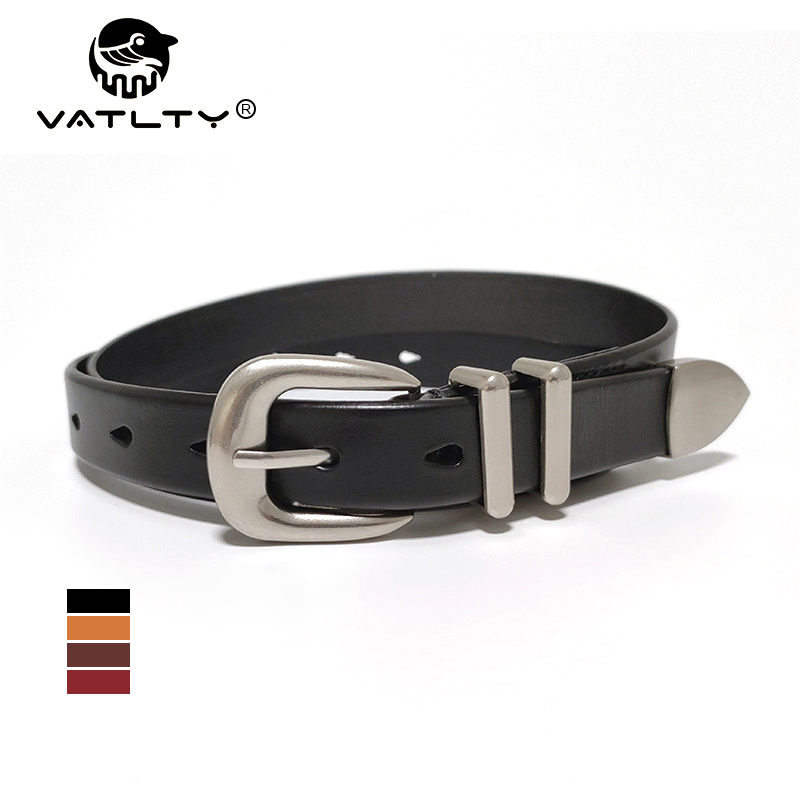 Formal Belt Leather Thin - VATLTY 2.3 سنتيمتر حزام جلدي للنساء،
