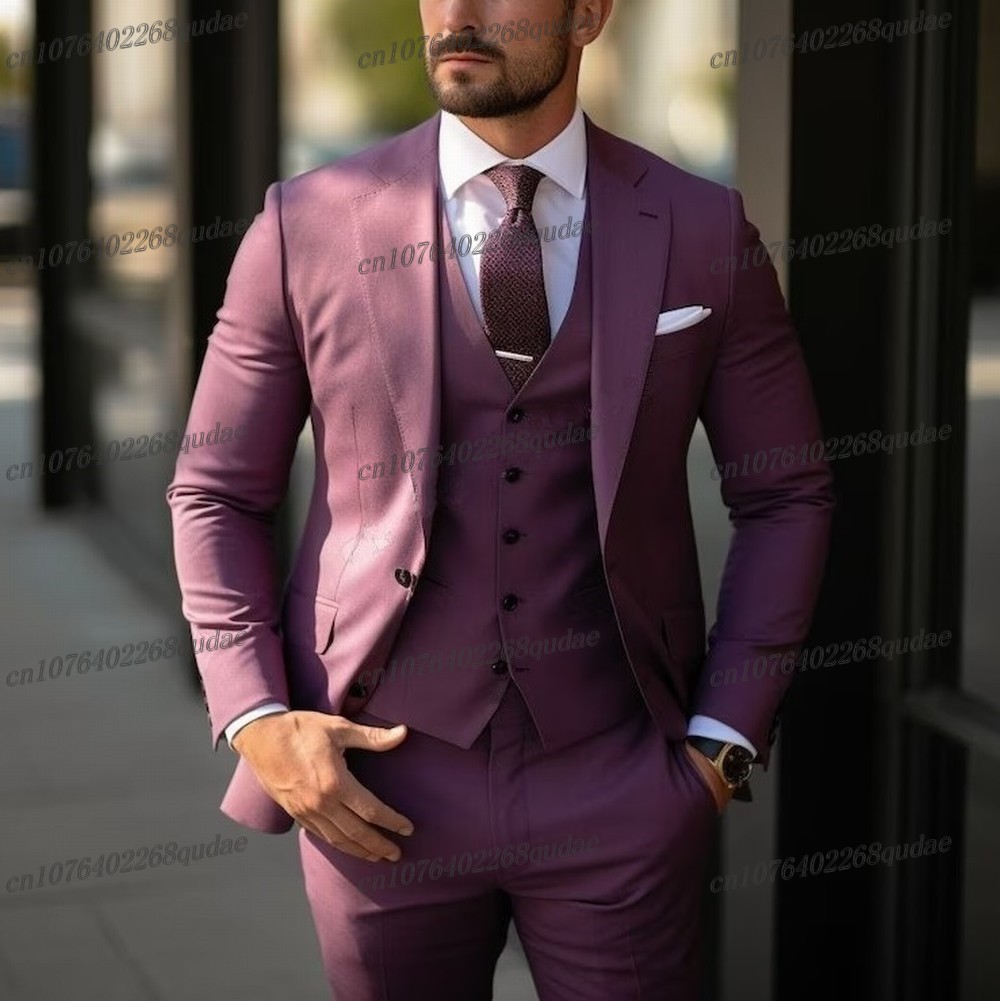 Men Formal Wear Purple - بدلة رجالية رسمية باللون الأرجواني للمناسبات