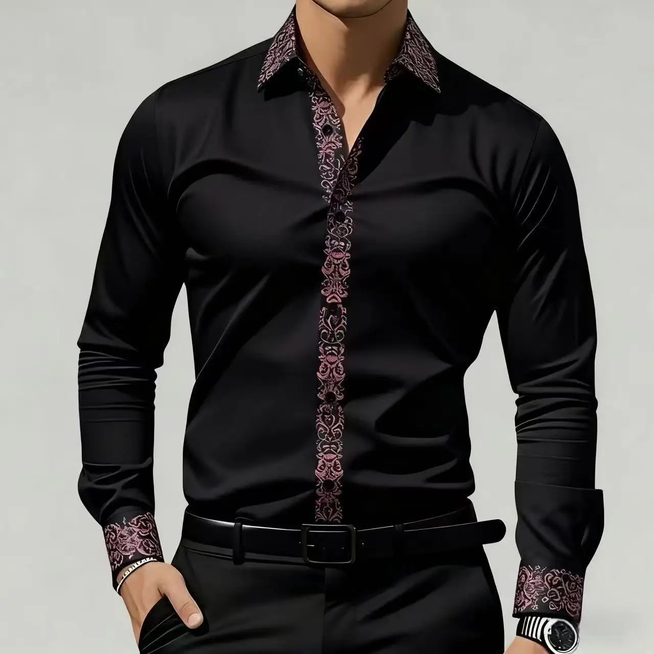 قميص رجالي مطبوع بنمط عرقي، قم - مراجعة Men'S Formal Ethnic Wear وسعره