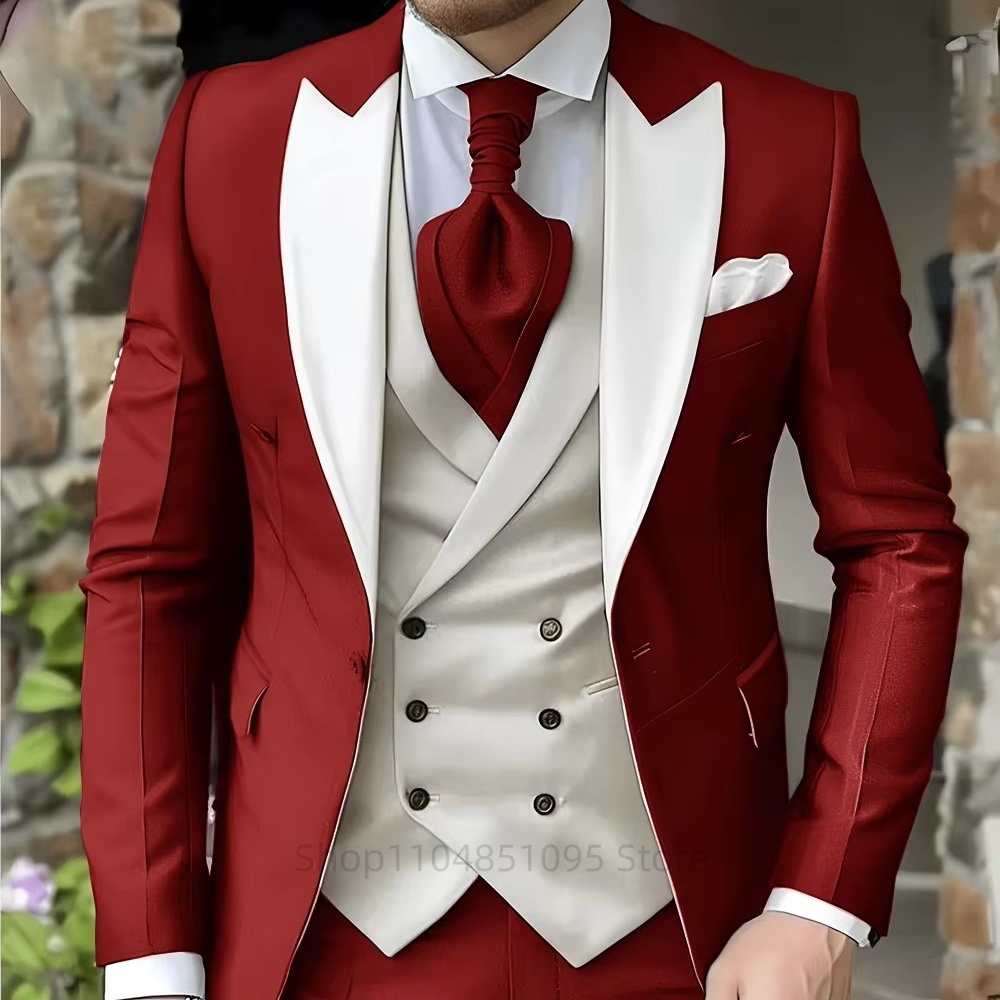 بدلات رجالية أنيقة بياقة مدببة - مراجعة Men Formal Wear For Dinner وسعره