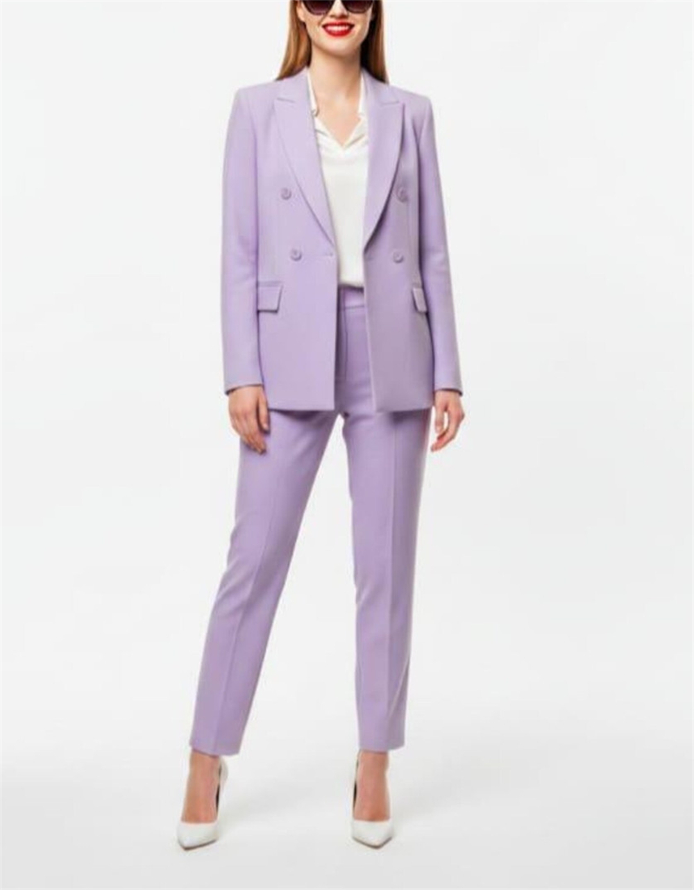 بدلة نسائية عصرية من قطعتين بل - مراجعة Double Breasted Blazer وسعره