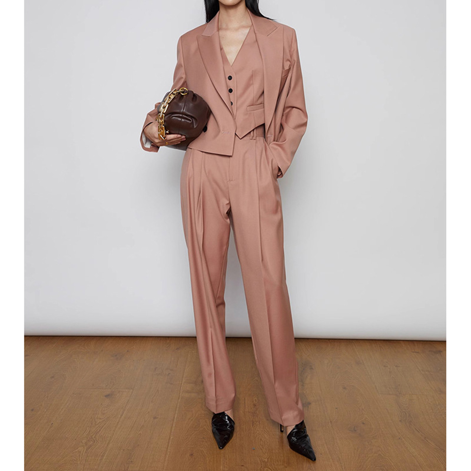 بدلة نسائية من Allingentle مكو - مراجعة Double Breasted Blazer وسعره