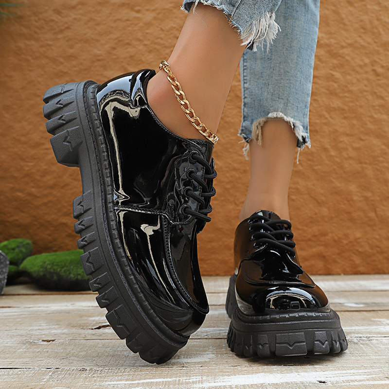 منصة مكتنزة أكسفورد أحذية للنس - مراجعة Patent Leather Oxford وسعره