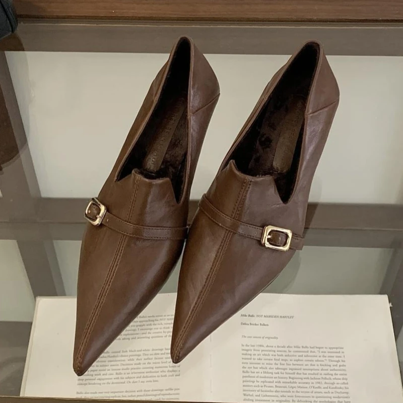 أنيقة هريرة كعب النساء مضخات ح - مراجعة Formal Belt Leather Thin وسعره