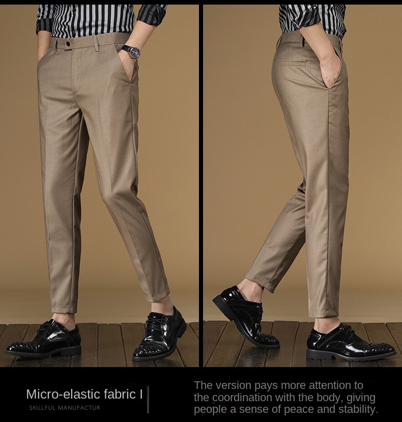 الصيف دعوى السراويل الرجال أحم - مراجعة Men Formal Wear Office وسعره