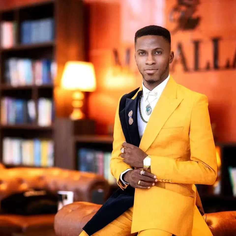 أسود أصفر الرجال البدلة مجموعة - مراجعة Formal Wear For Men Yellow وسعره