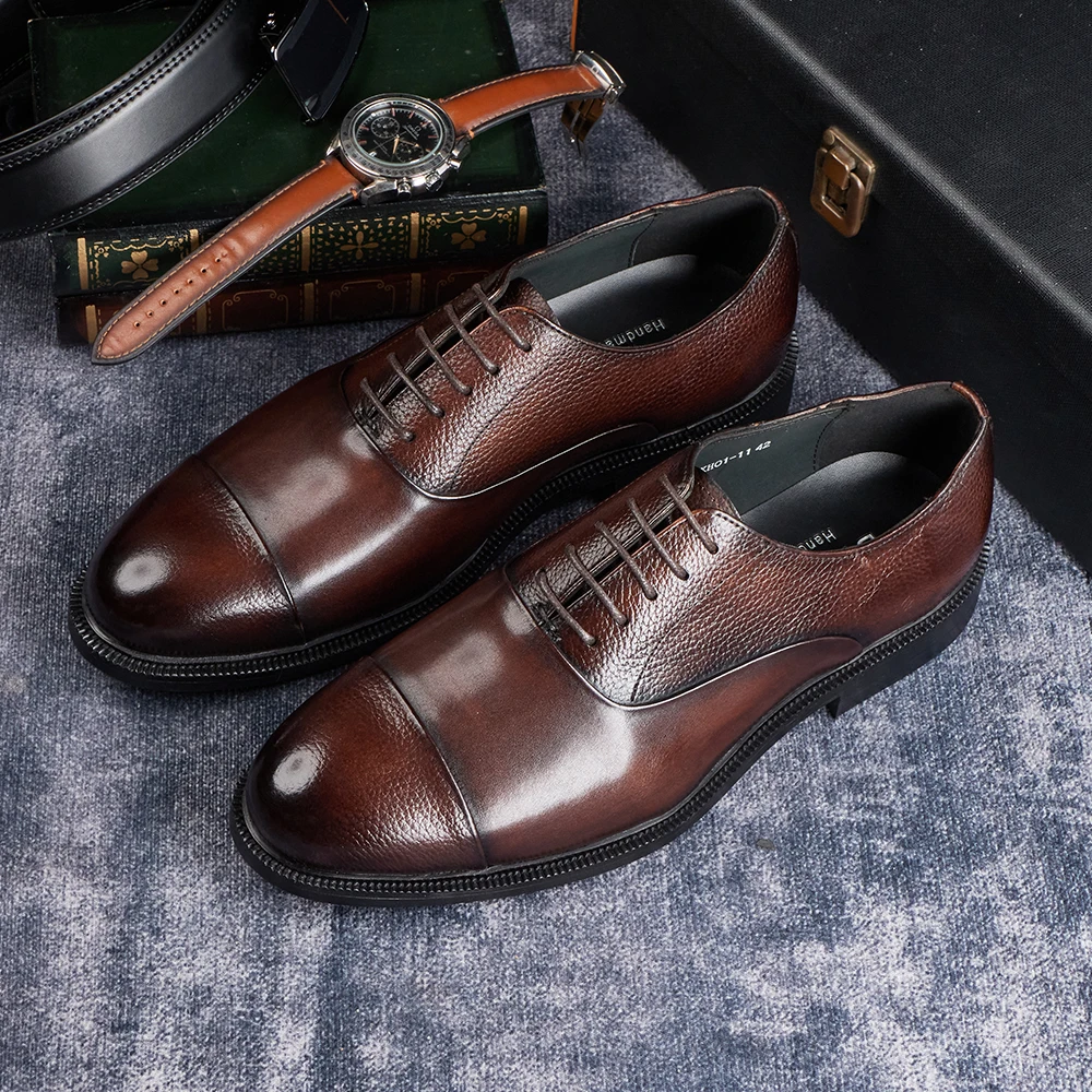 أحذية أكسفورد من جلد البقر الأ - مراجعة Men Formal Wear Pinterest وسعره