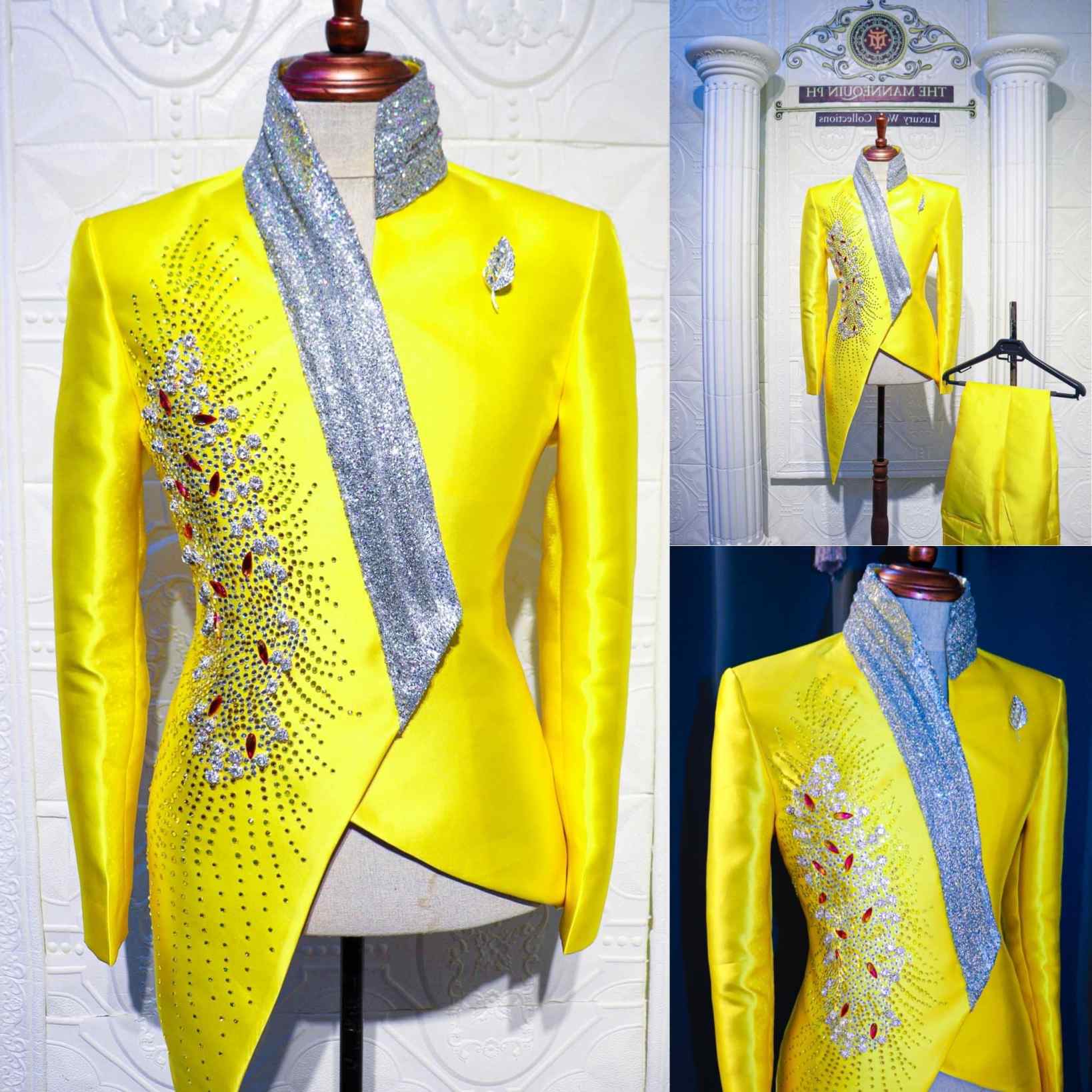 أزياء الزفاف الأصفر البدلات ال - مراجعة Formal Wear For Men Yellow وسعره
