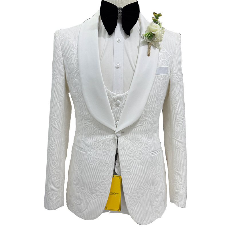 بدلة زفاف رجالية بيضاء من 3 قط - مراجعة Men'S Formal Wear In Wedding وسعره