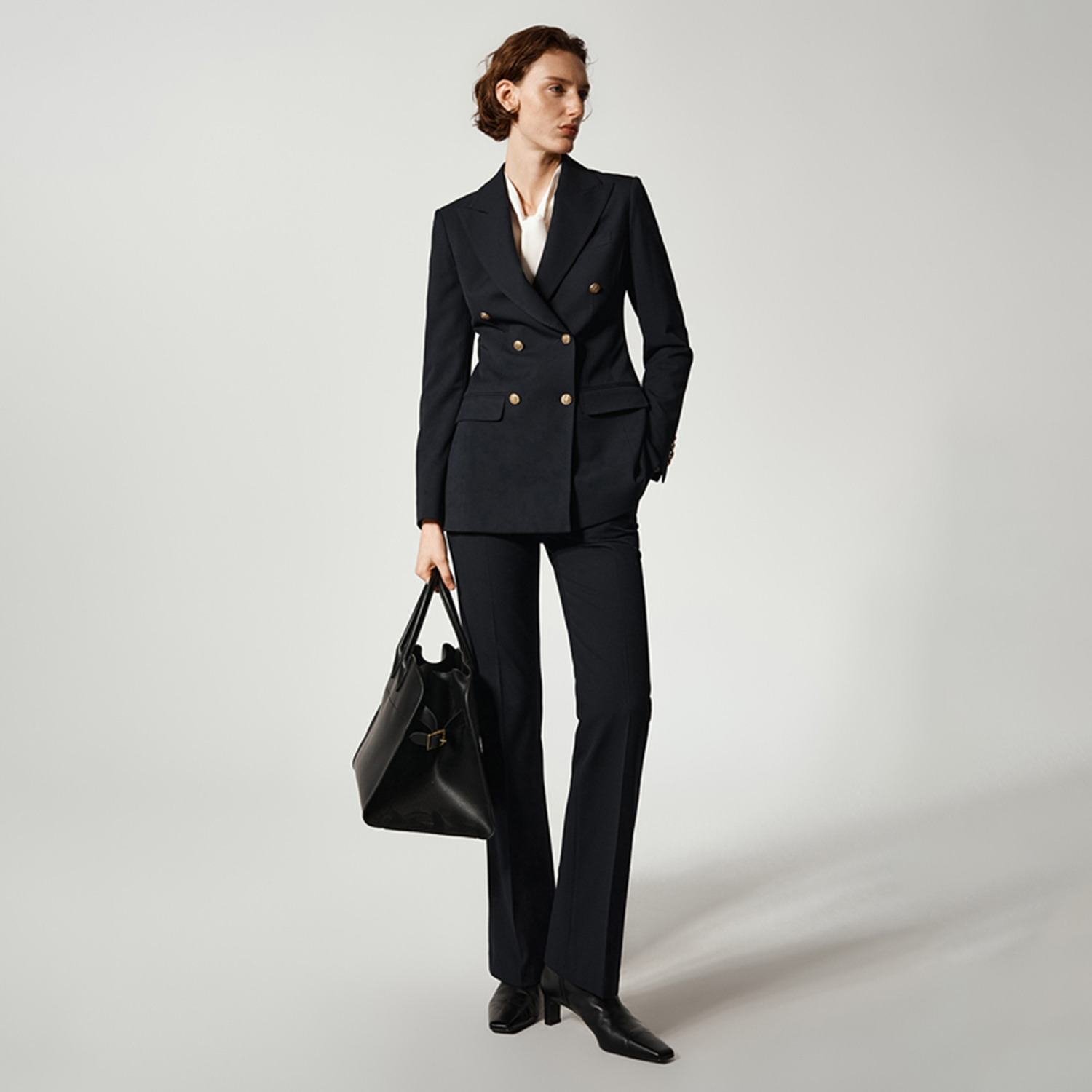 Allingentle النساء Pantsuit 2  - مراجعة Double Breasted Blazer وسعره