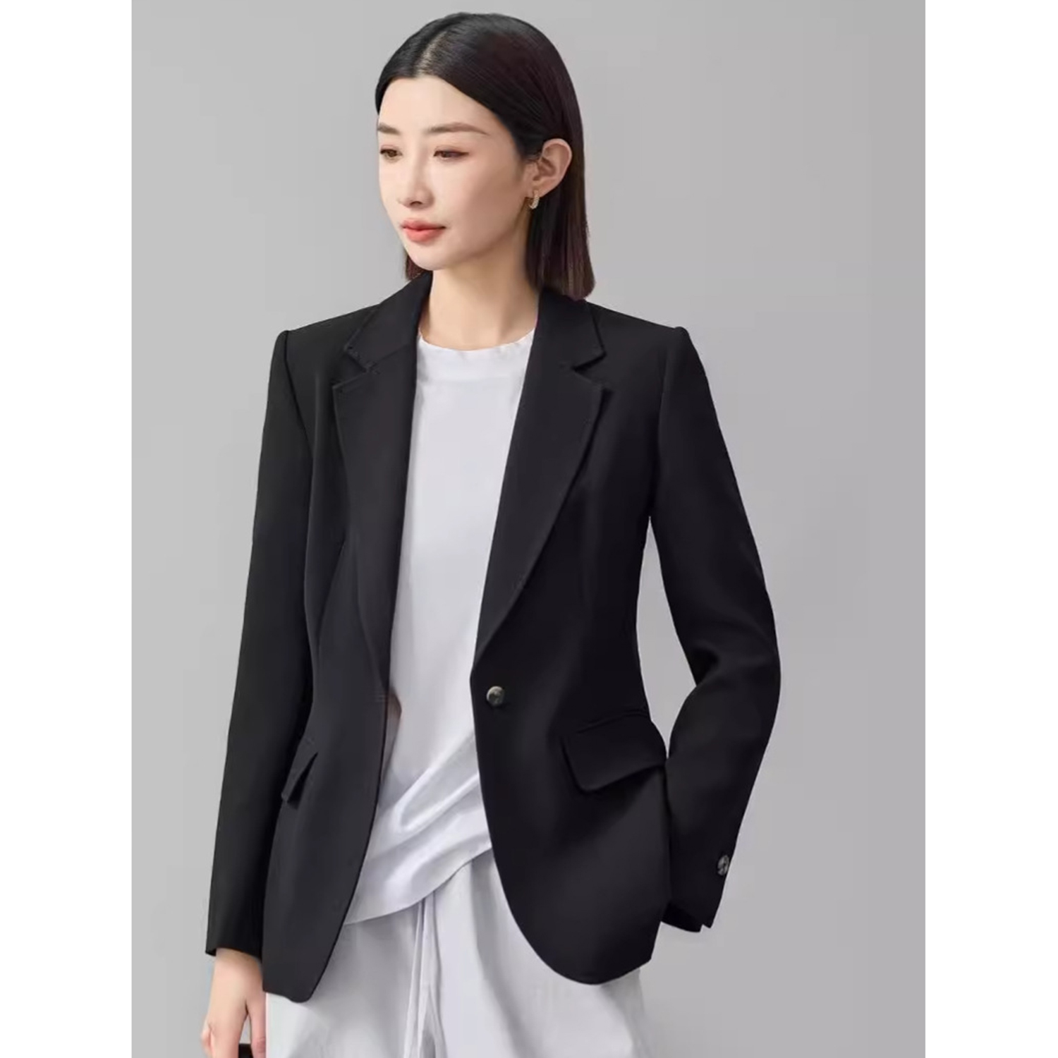 بدلة نسائية أنيقة من Allingent - مراجعة Double Breasted Blazer وسعره
