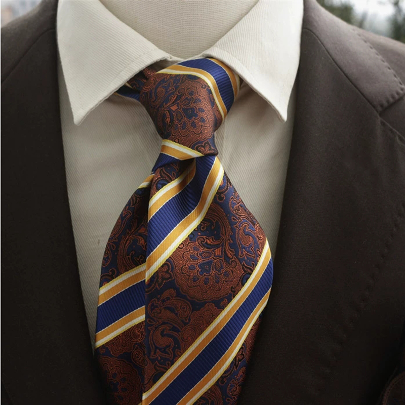 جديد عصري البحرية براون ربطات  - مراجعة Men Formal Wear Brown وسعره