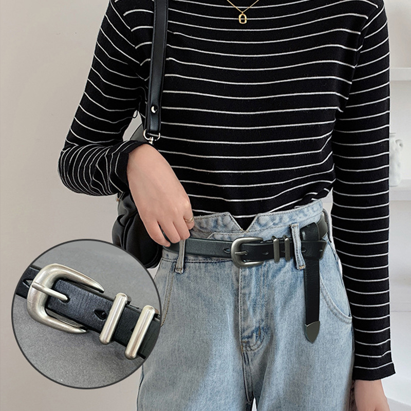 VATLTY 2.3 سنتيمتر حزام جلدي ل - مراجعة Formal Belt Leather Thin وسعره