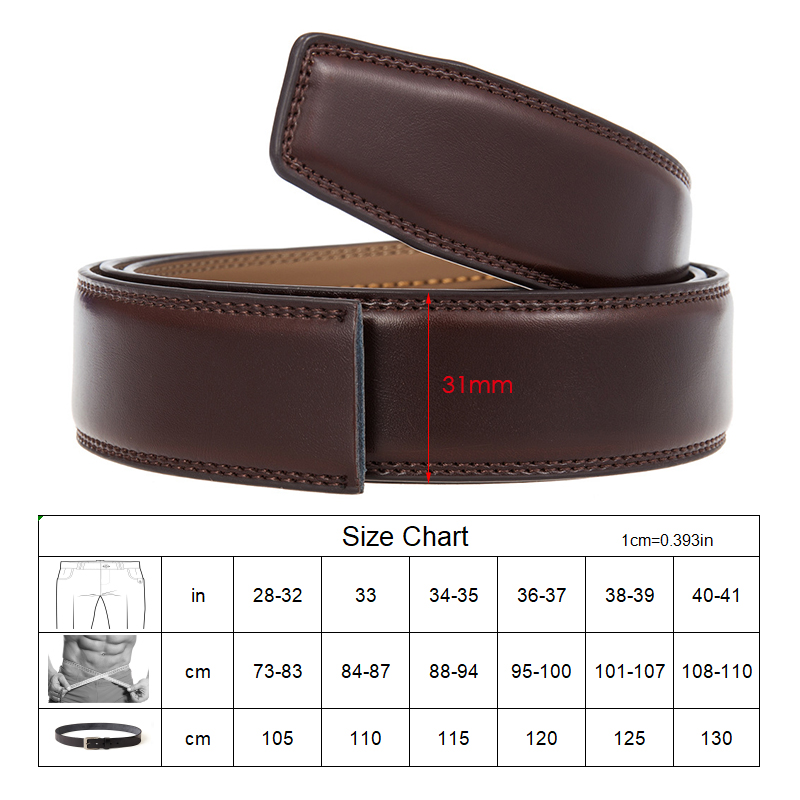 VATLTY الرسمي الرجال حقيقية حز - مراجعة Formal Belt Leather Thin وسعره