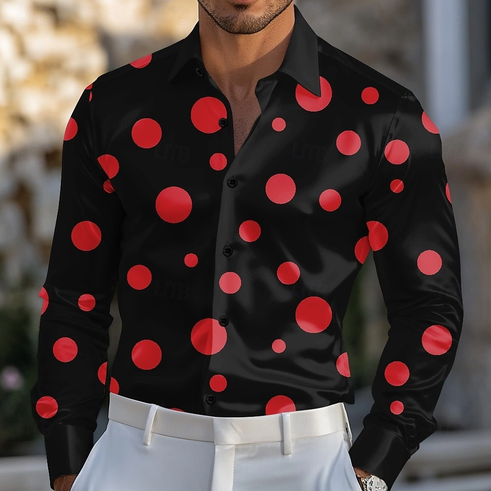 الرجال هندسية البولكا نقطة قمي - مراجعة Men'S Holiday Formal Wear وسعره