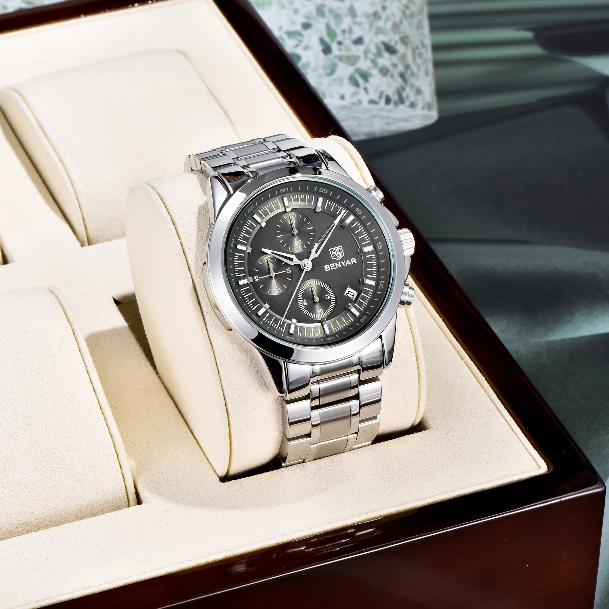 ساعة كوارتز رجالية فاخرة من BE - مراجعة Men'S Formal Wear Watches وسعره