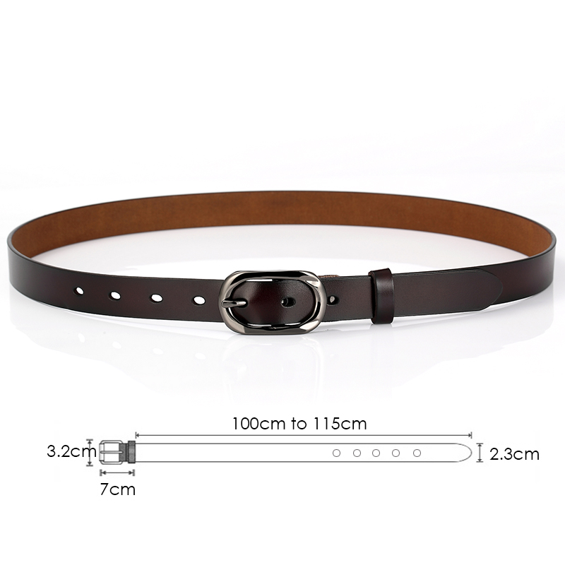 VATLTY 95 سنتيمتر-115 سنتيمتر  - مراجعة Formal Belt Leather Thin وسعره