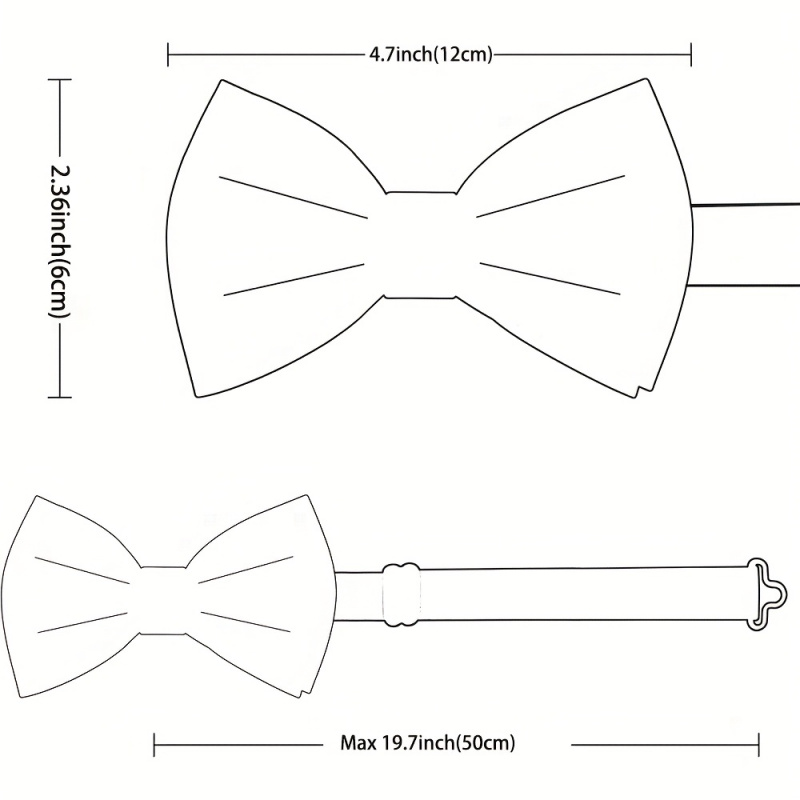 ربطة عنق قابلة للتعديل للرجال  - مراجعة Men'S Formal Wear Bow Ties وسعره