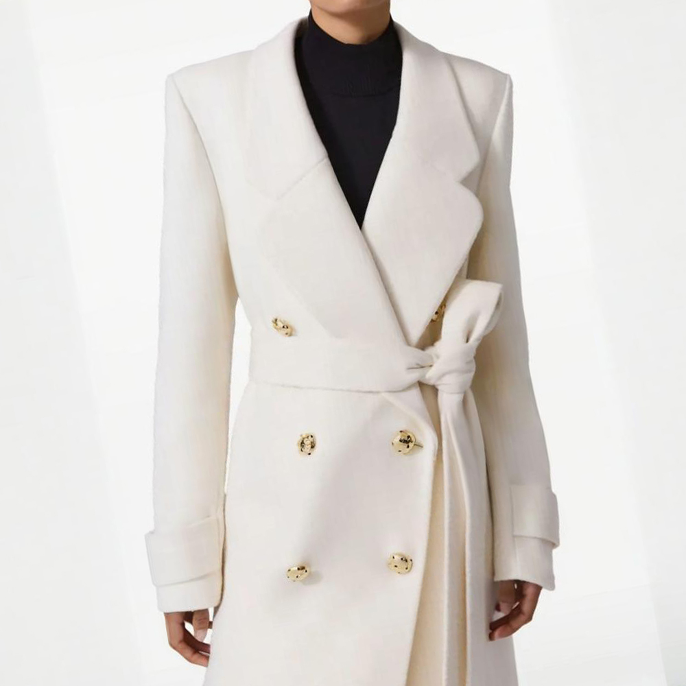 معطف صوفي Allingentle للنساء س - مراجعة Double Breasted Blazer وسعره
