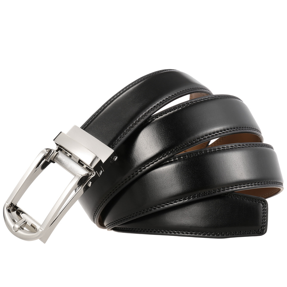 3-3.1 سنتيمتر عرض جلد البقر ال - مراجعة Formal Belt Leather Thin وسعره