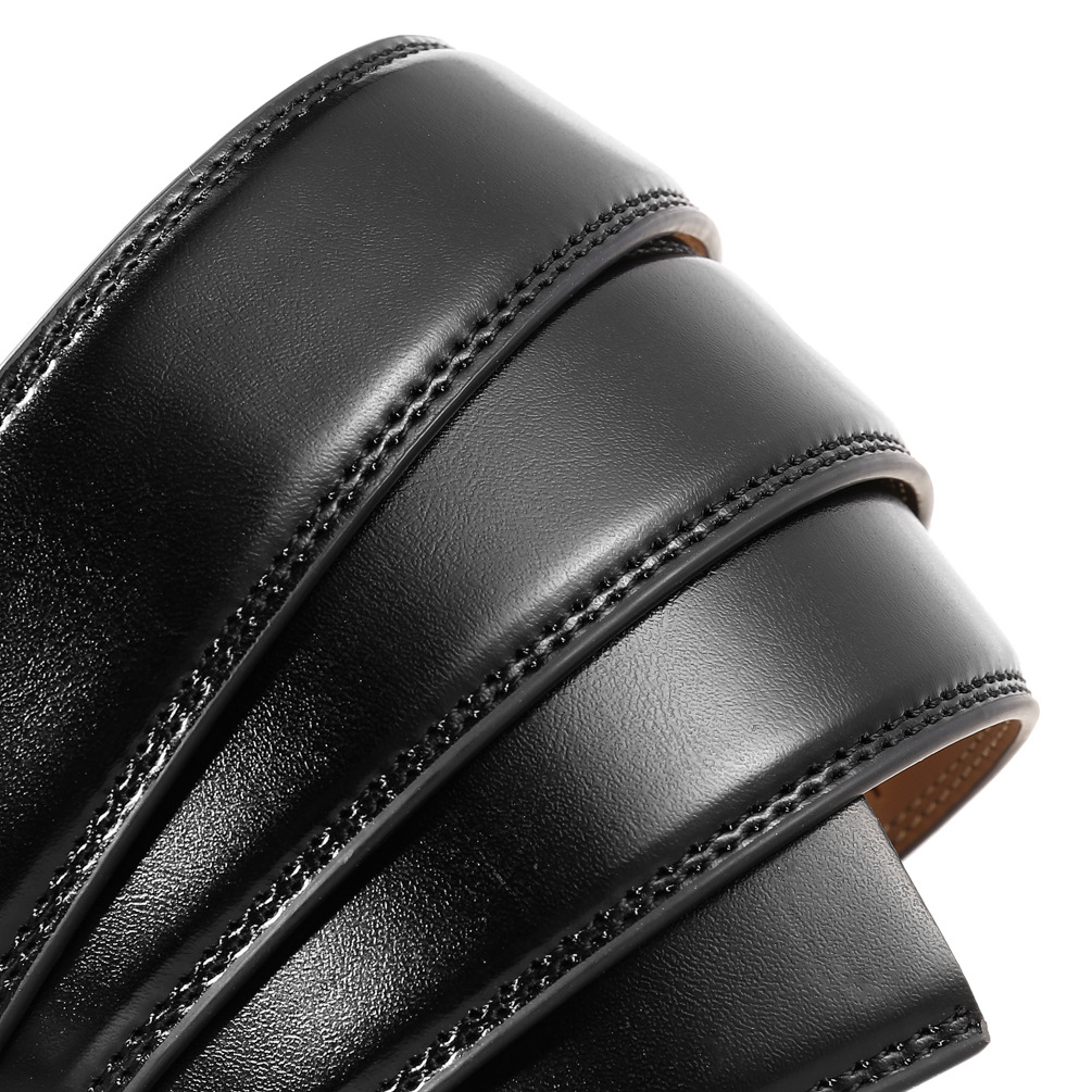 3-3.1 سنتيمتر عرض جلد البقر ال - مراجعة Formal Belt Leather Thin وسعره
