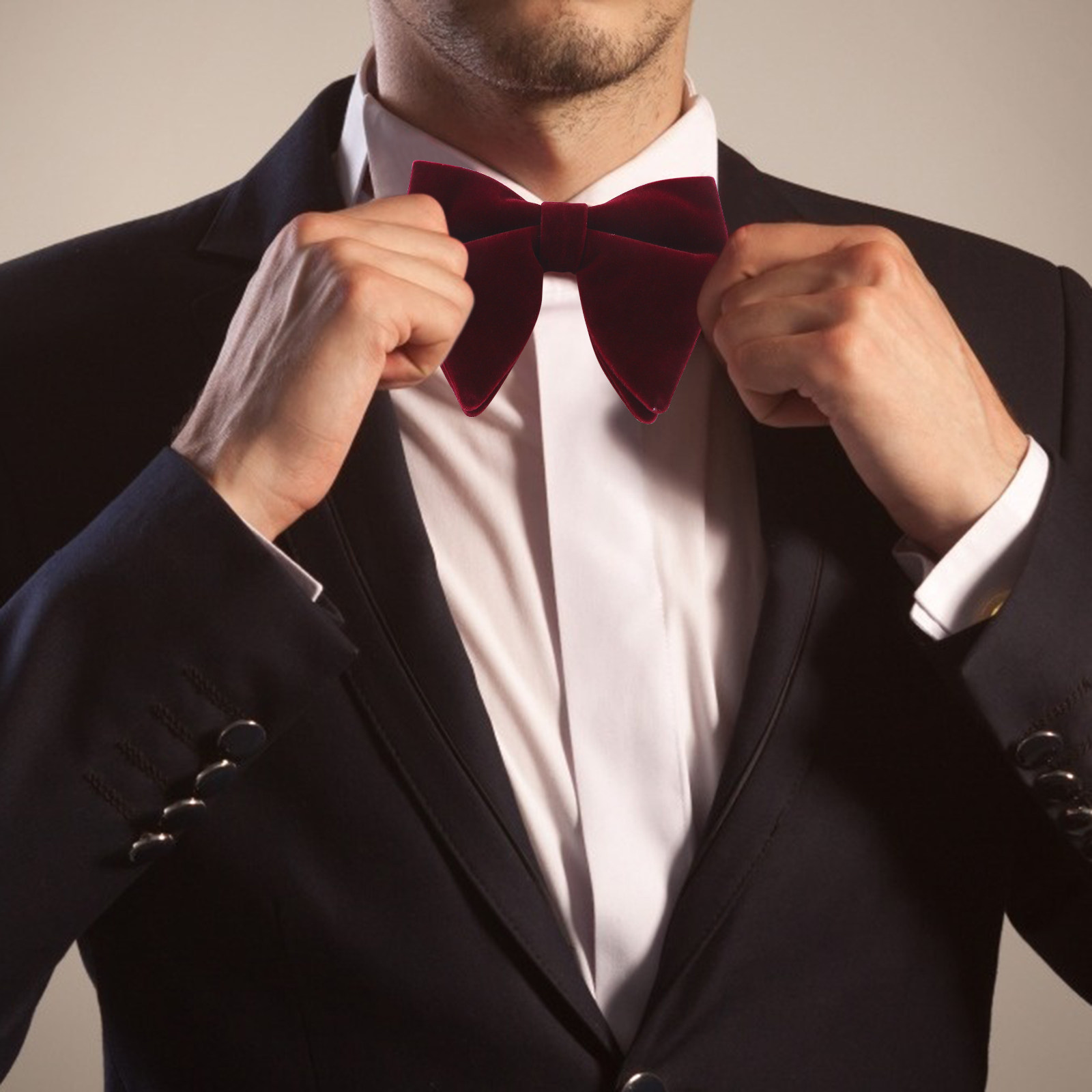 ربطة عنق أنيقة مزدوجة الطبقات  - مراجعة Men'S Formal Wear Bow Ties وسعره