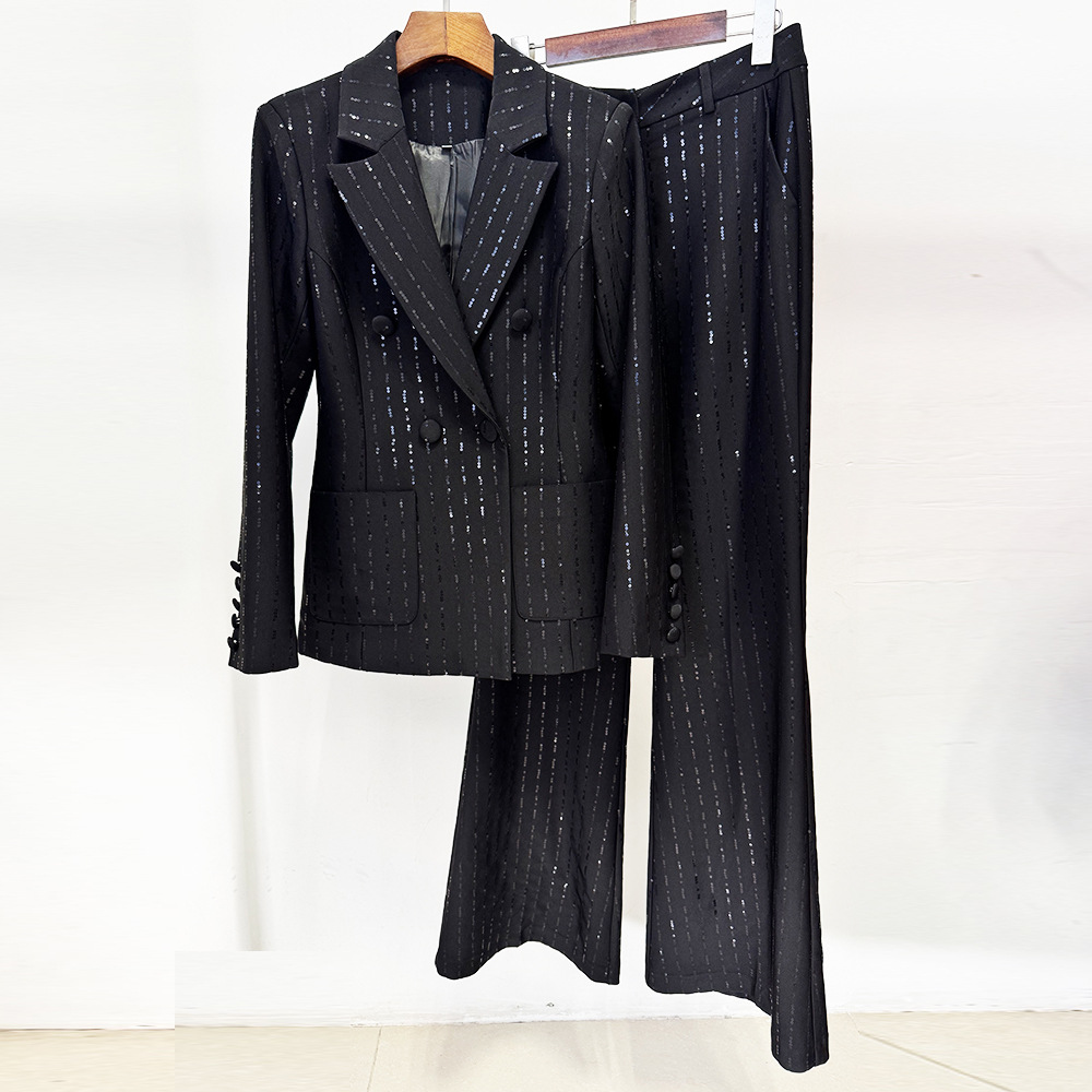 Allingentle بدلة عمل نسائية مك - مراجعة Double Breasted Blazer وسعره