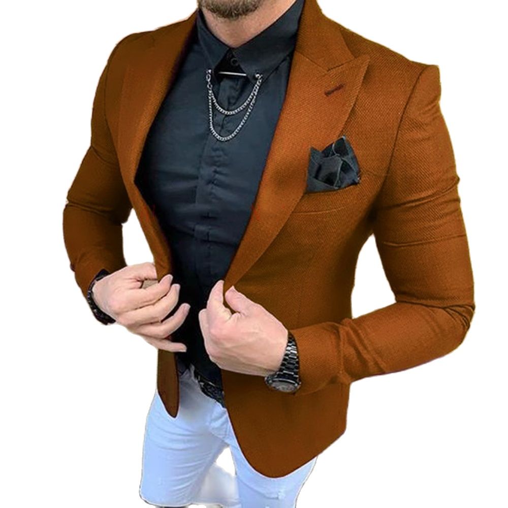الدعاوى الرجالية 2 قطعة الملاب - مراجعة Men Formal Wear Brown وسعره