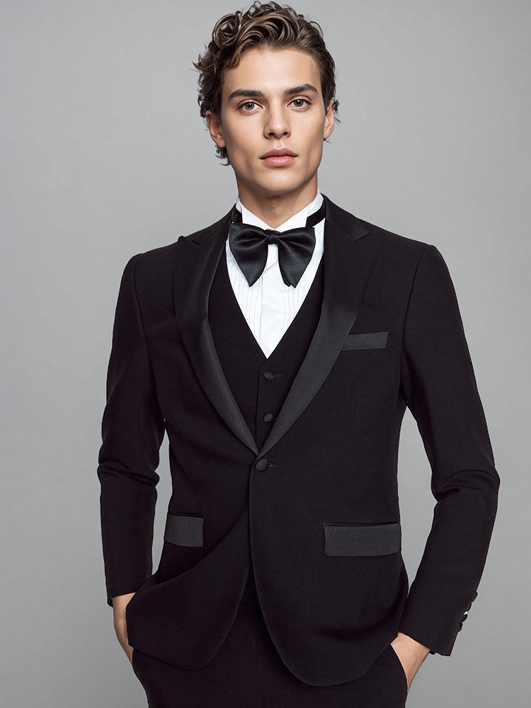 طقم بدلات رجالي فاخر أسود ملاب - مراجعة Men Formal Wear For Dinner وسعره