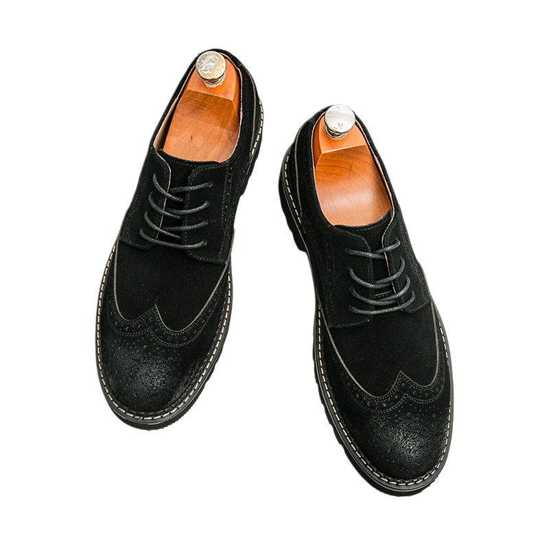 أحذية رجالية من جلد الغزال الب - مراجعة Men Formal Wear Brown وسعره