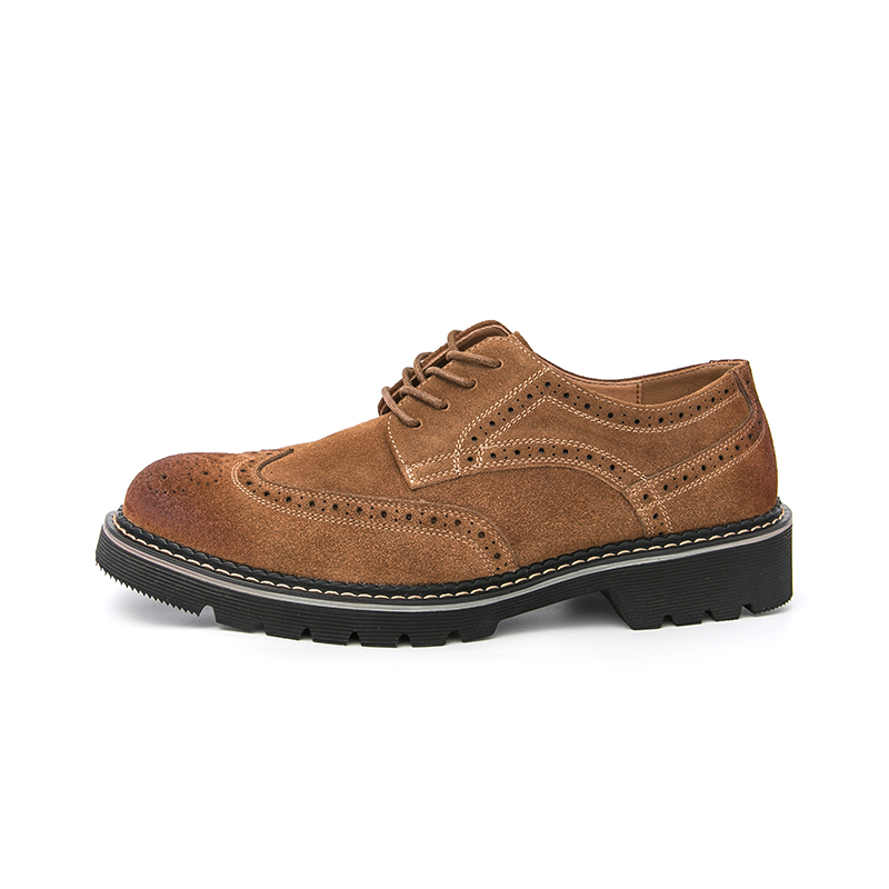أحذية رجالية من جلد الغزال الب - مراجعة Men Formal Wear Brown وسعره